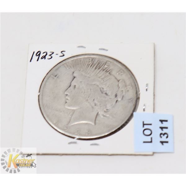 1923-S USA SILVER PEACE DOLLAR