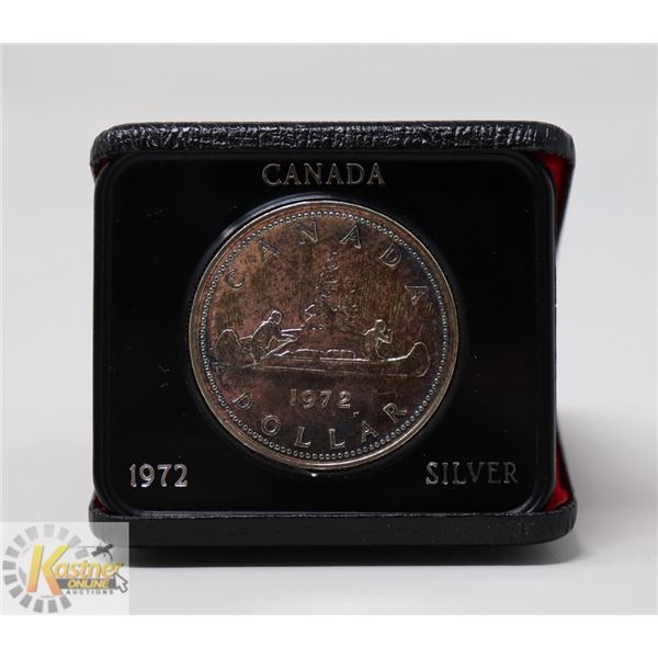 1972 CANADA VOYAGEUR SILVER ONE DOLLAR