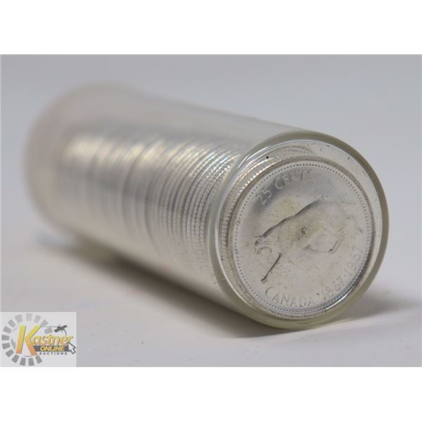 40- 1967 SILVER CANADIAN QUARTERS