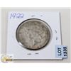 Image 1 : 1922 USA SILVER PEACE DOLLAR