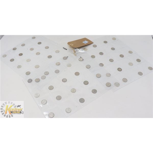 LOT OF 3- 20 SLOT SHEETS OF ASSORTED CANADIAN