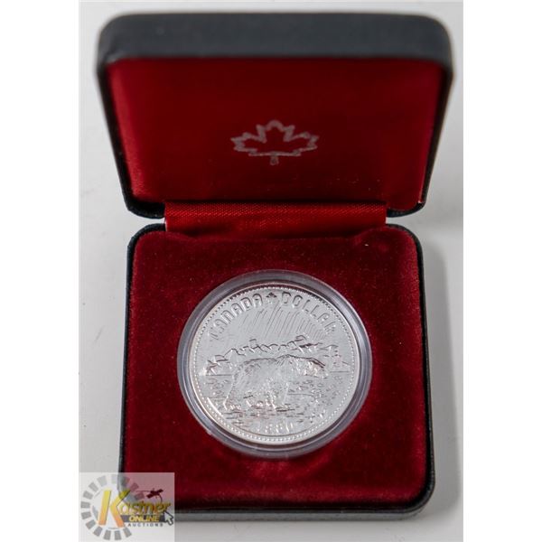 1980 CANADA POLAR BEAR COMMEMORATIVE SILVER