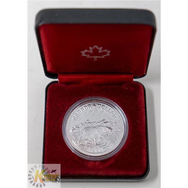 1980 CANADA POLAR BEAR COMMEMORATIVE SILVER