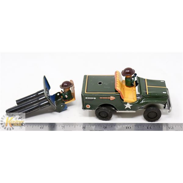 SANSHIN TIN MILITARY LITHOGRAPHED FRICTION