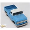 Image 2 : ANTIQUE TIN FRICTION BLUE PICK UP TRUCK - MADE IN