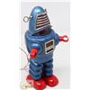 Image 2 : ANTIQUE PLANET ROBOT BATTERY OPERATED TIN SPACE