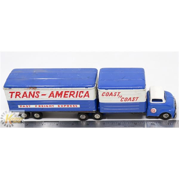 ANTIQUE TRANS- AMERICA " COAST TO COAST" FREIGHT
