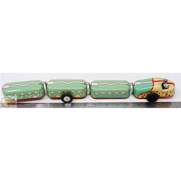 ANTIQUE LITHOGRAPHED FRICTION SNAKE TRAIN - MADE