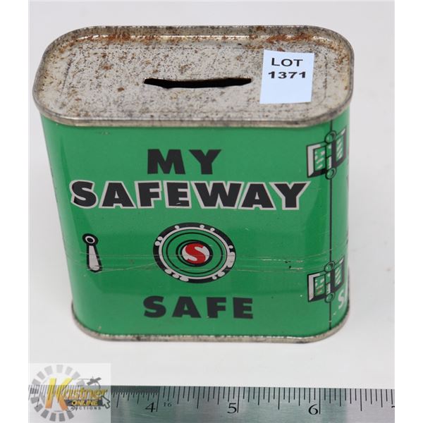 "MY SAFEWAY SAFE" TIN COIN BANK