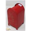 Image 3 : LINE MAR TOYS RED TIN MAILBOX COIN BANK - MADE IN