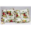 Image 1 : 2 ROYAL ALBERT FLORAL PRINT CHAIR CUSHIONS