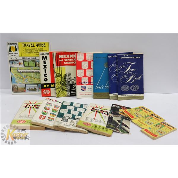 FLAT OF ASSORTED CANADIAN ROAD MAPS AND CAA