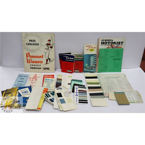 FLAT OF OLD CAR SALESMAN SAMPLES & COLLECTIBLE