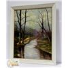 Image 1 : ESTATE FRAMED 34.5" X 28.5" OIL ON CANVAS -