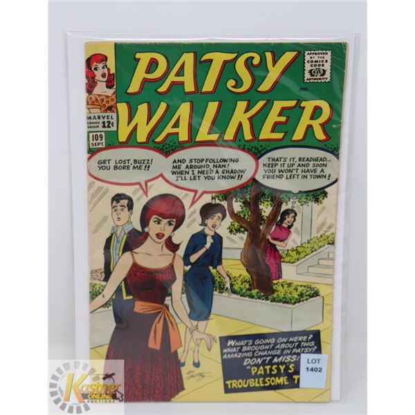 1963 MARVEL 12 CENT SEPT NO. 109 "PATSY WALKER"