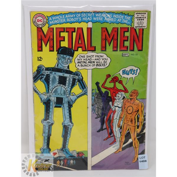1965 DC COMICS 12 CENT SEPT NO. 15 "METAL MEN"