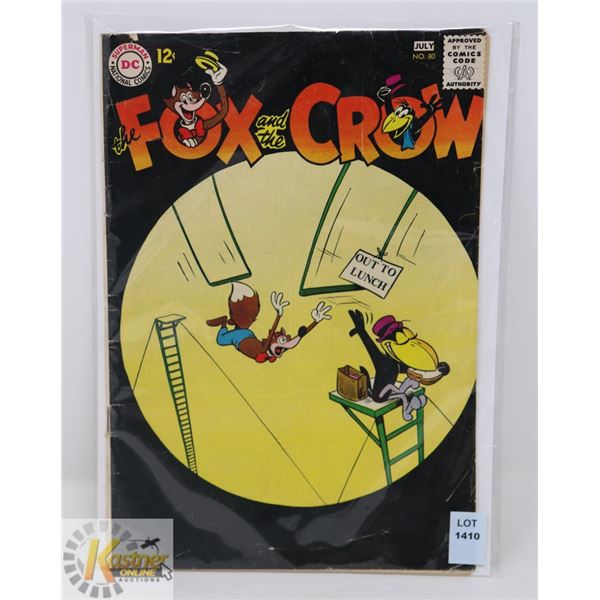 1963 DC COMICS 12 CENT JULY NO. 80 " THE FOX AND