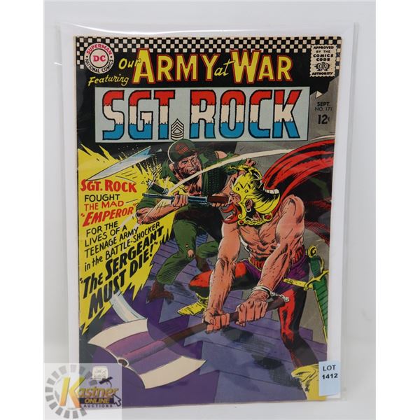 1966 DC COMICS 12 CENT SEPT NO. 171 OUR ARMY AT
