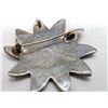 Image 4 : ESTATE 925 SILVER LOT OF ONYX FISH & FLOWER BROOCH