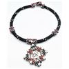 Image 1 : ESTATE HANDCRAFTED ARTISAN SEWN BEADED 22"NECKLACE