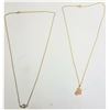 Image 1 : ESTATE 925 SILVER NECKLACES WITH PENDANT
