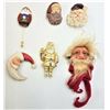 Image 1 : LOT OF 6 RARE WHIMSICAL SANTA CLAUS BROOCH/PINS