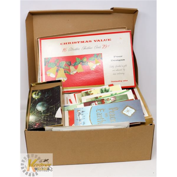 LARGE ESTATE BOX OF VARIOUS VINTAGE CHRISTMAS