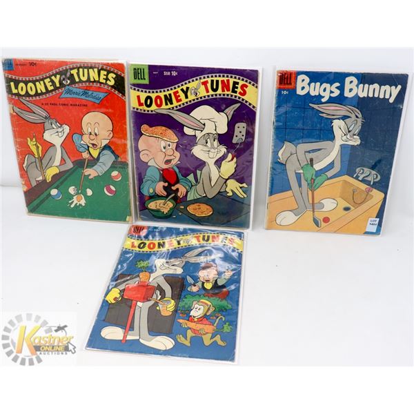 LOT OF 4 DELL 10 CENT VINTAGE "LOONEY TUNES"
