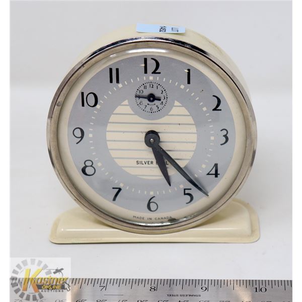 ESTATE MADE IN CANADA SILVER BELL ENAMEL BEDSIDE