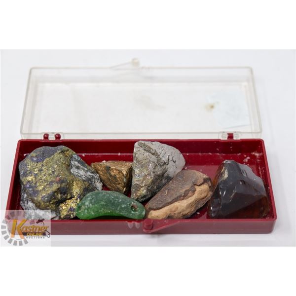 LOT OF MISC. ESTATE ASSORTED GEMS & ROCKS