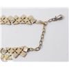 Image 2 : 16.5" STAMPED GOLD TONE ESTATE NECKLACE W/