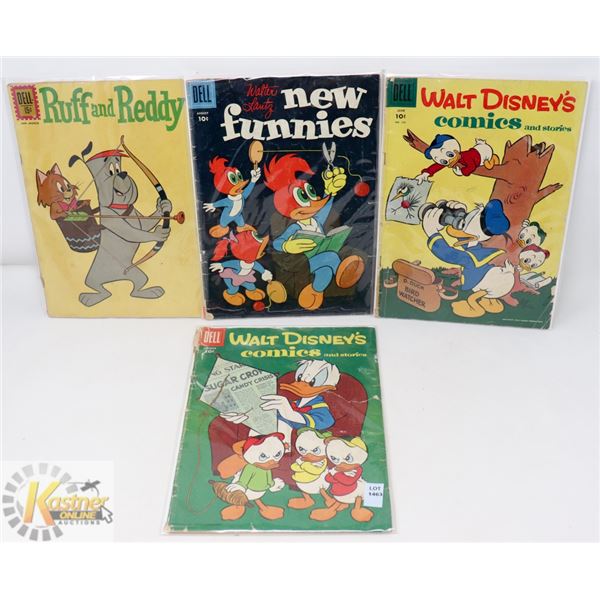 LOT OF 4 1950-60'S COLLECTIBLE DELL COMICS;