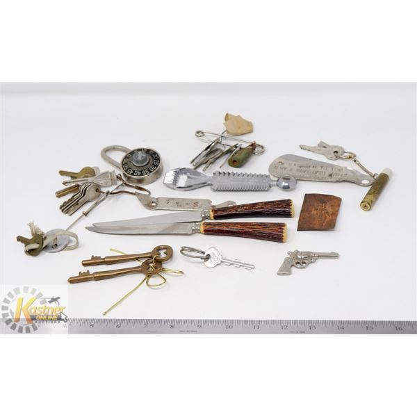 VINTAGE ESTATE COLLECTIBLE GRAB BAG; ASSORTED