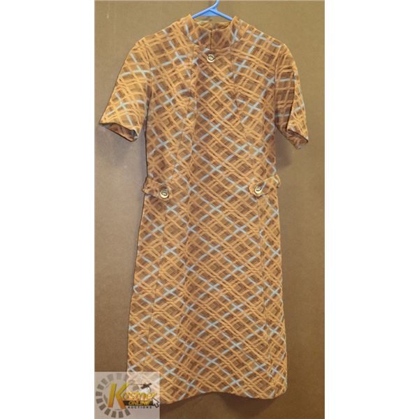 1960'S GISELLE NY WOMEN'S BROWN TONE/ BABY BLUE