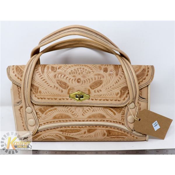 FLORE'S BAGS GENUINE LEATHER STAMPED WOMEN'S 3