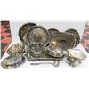 Image 1 : ESTATE BOX FULL OF ASSORTED SILVER PLATED SERVING