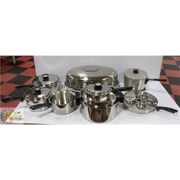 LARGE LOT OF ESTATE KITCHENWARE; RETRO CORONET