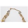 Image 2 : 17.5" VINTAGE ESTATE BROWN/ GOLD BEADED 2 STRAND