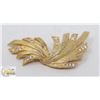 Image 1 : VINTAGE ESTATE GOLD TONE ABSTRACT  STYLE BROOCH
