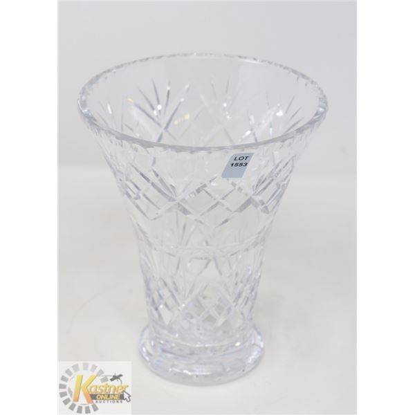 8.5" PINWHEEL CUT CRYSTAL VASE