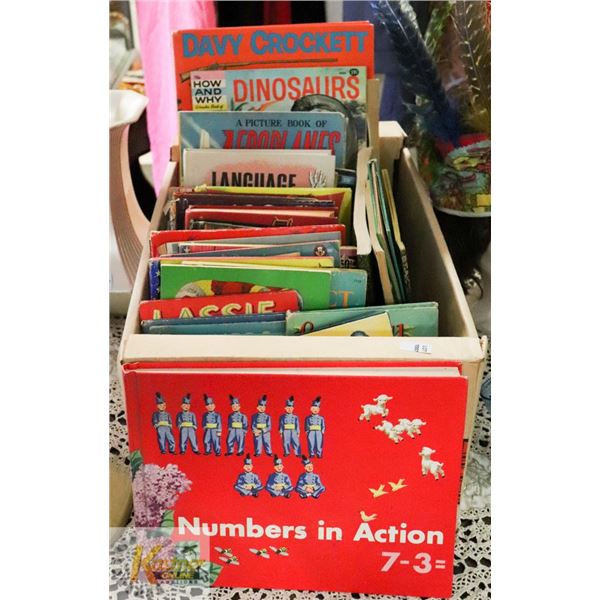 LARGE APPLE BOX OF ASSORTED VINTAGE CHILDREN'S