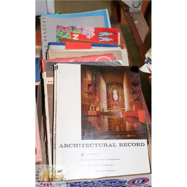 BOX OF ESTATE EDUCATIONAL BOOKS