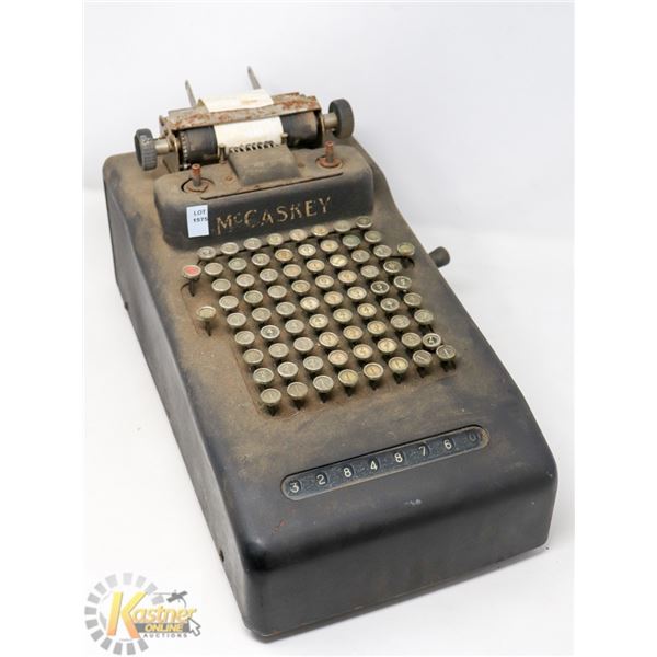 ANTIQUE MC CASKEY CASH REGISTER
