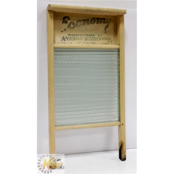 ESTATE ECONOMY WOOD/ GLASS WASHBOARD
