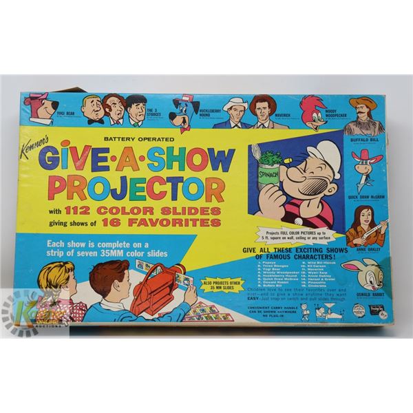 1960 KENNER'S "GIVE A SHOW PROJECTOR" SLIDES GAME