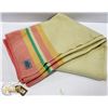 Image 1 : VINTAGE HADDON HALL ALL WOOL BLANKET- 5FT X 6FT