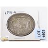 Image 1 : 1921-D USA MORGAN SILVER ONE DOLLAR COIN