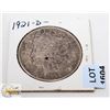 Image 1 : 1921-D USA MORGAN SILVER ONE DOLLAR COIN