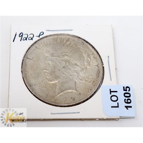 1922-P USA PEACE SILVER DOLLAR