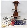 Image 1 : MINIATURE SPOON COLLECTION W/ WALL HOLDER